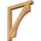 Ekena Millwork Westlake Block Rough Sawn Bracket w/ Offset Brace, Western Red Cedar, 6"W x 42"D x 48"H BKT0604X42X48WTL05RWR - alternate 1